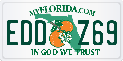 FL license plate EDDZ69