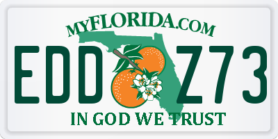 FL license plate EDDZ73