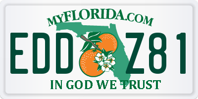 FL license plate EDDZ81
