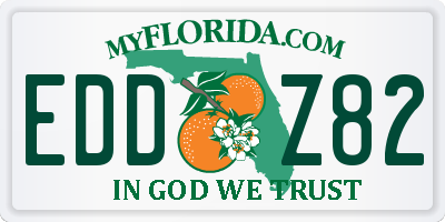 FL license plate EDDZ82
