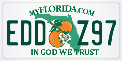 FL license plate EDDZ97