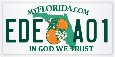 FL license plate EDEA01