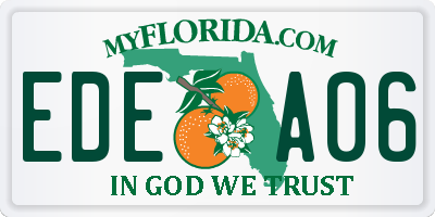 FL license plate EDEA06