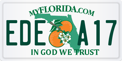 FL license plate EDEA17