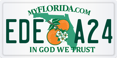FL license plate EDEA24