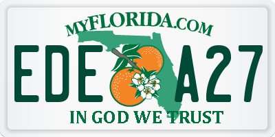 FL license plate EDEA27