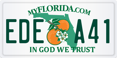 FL license plate EDEA41