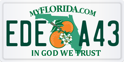FL license plate EDEA43