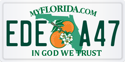 FL license plate EDEA47