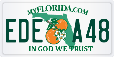 FL license plate EDEA48