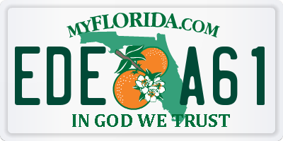 FL license plate EDEA61