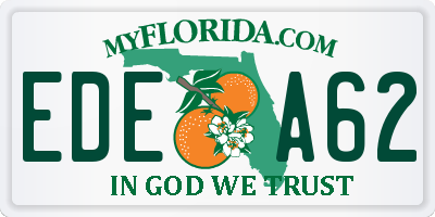 FL license plate EDEA62