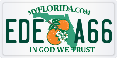 FL license plate EDEA66