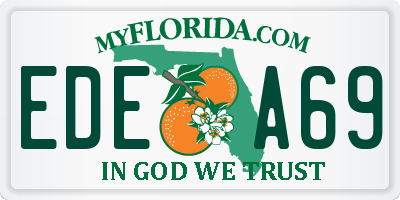 FL license plate EDEA69