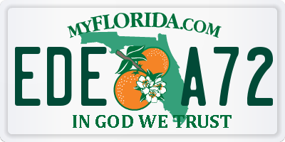 FL license plate EDEA72