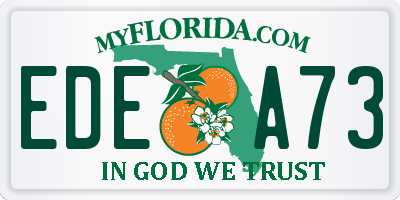 FL license plate EDEA73