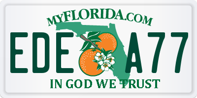 FL license plate EDEA77