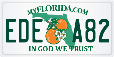 FL license plate EDEA82