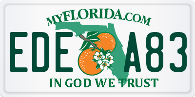 FL license plate EDEA83