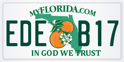FL license plate EDEB17