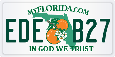 FL license plate EDEB27