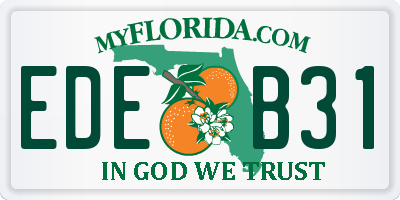FL license plate EDEB31