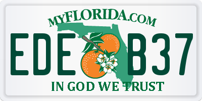 FL license plate EDEB37