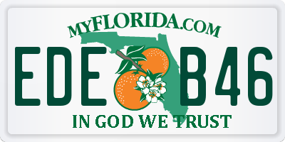 FL license plate EDEB46