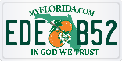 FL license plate EDEB52