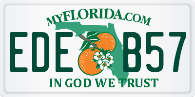 FL license plate EDEB57
