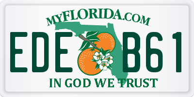FL license plate EDEB61
