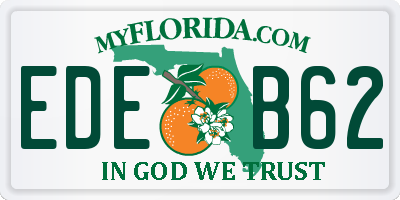 FL license plate EDEB62