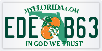FL license plate EDEB63