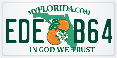 FL license plate EDEB64
