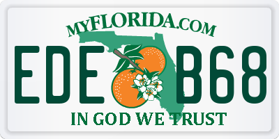 FL license plate EDEB68