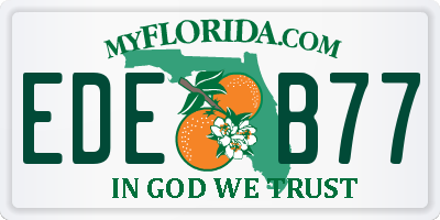 FL license plate EDEB77