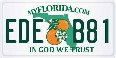 FL license plate EDEB81