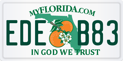 FL license plate EDEB83