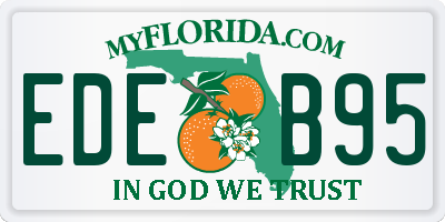 FL license plate EDEB95