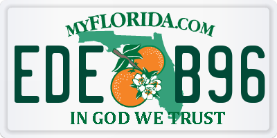 FL license plate EDEB96
