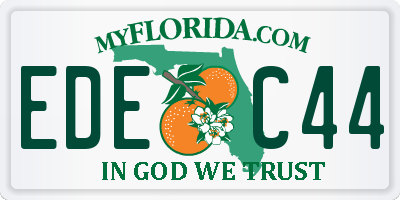 FL license plate EDEC44
