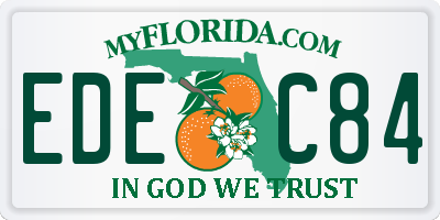 FL license plate EDEC84