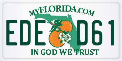 FL license plate EDED61