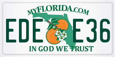 FL license plate EDEE36