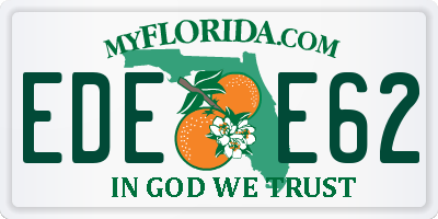 FL license plate EDEE62