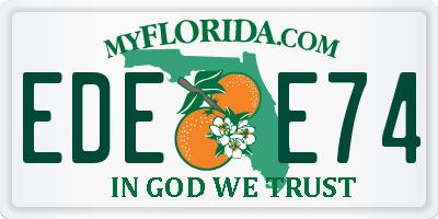 FL license plate EDEE74
