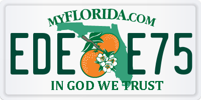 FL license plate EDEE75