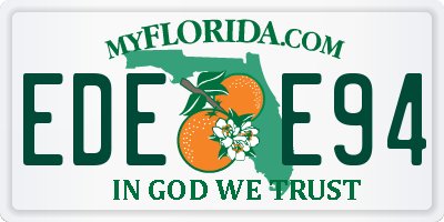 FL license plate EDEE94