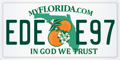 FL license plate EDEE97