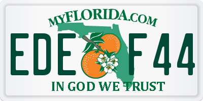 FL license plate EDEF44